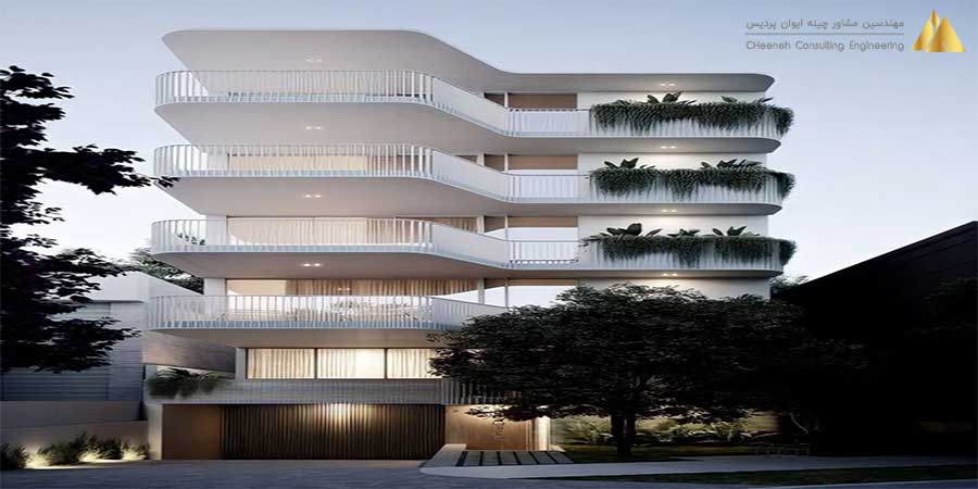 طراحی نماهای ساختمان یکی از مهمترین عناصر در عملکرد کلی زیبایی شناسی و فنی یک ساختمان است/شرکت چینه ایوان پردیس