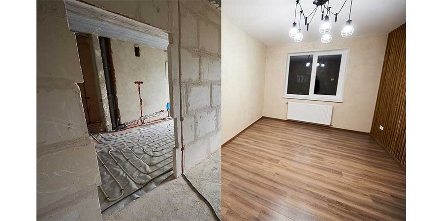 قبل و بعد بازسازی اتاق خواب