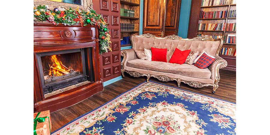 فضای داخلی خانه های ایرانی با فرش های سنتی